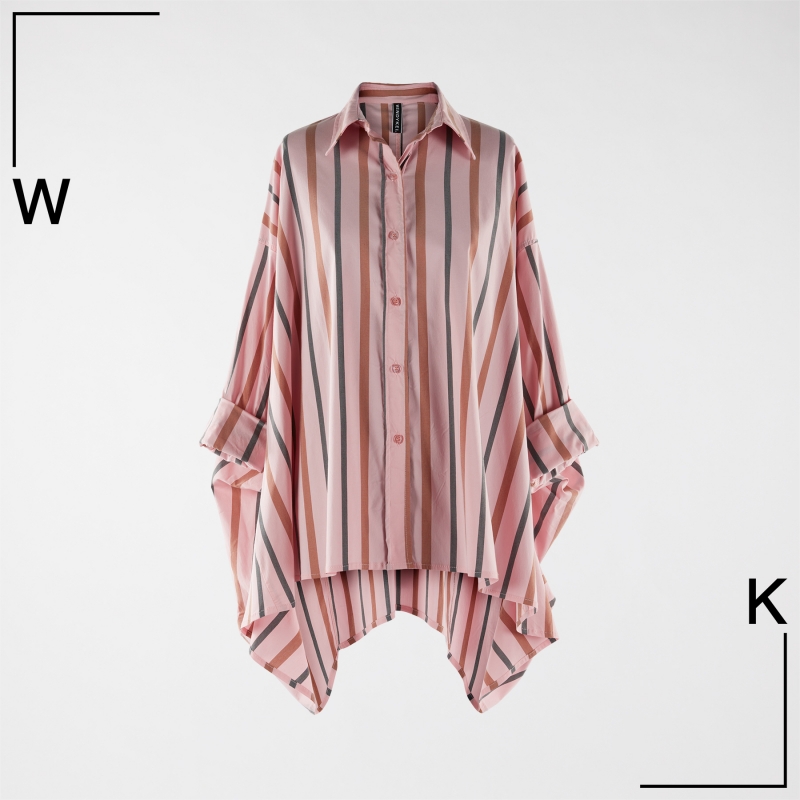 STRIPED PINK OVER SHIRT