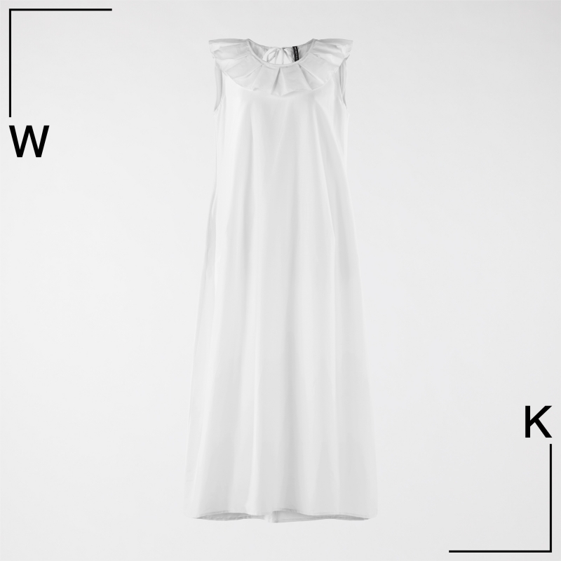 DRESS WITH ROLL COLLAR