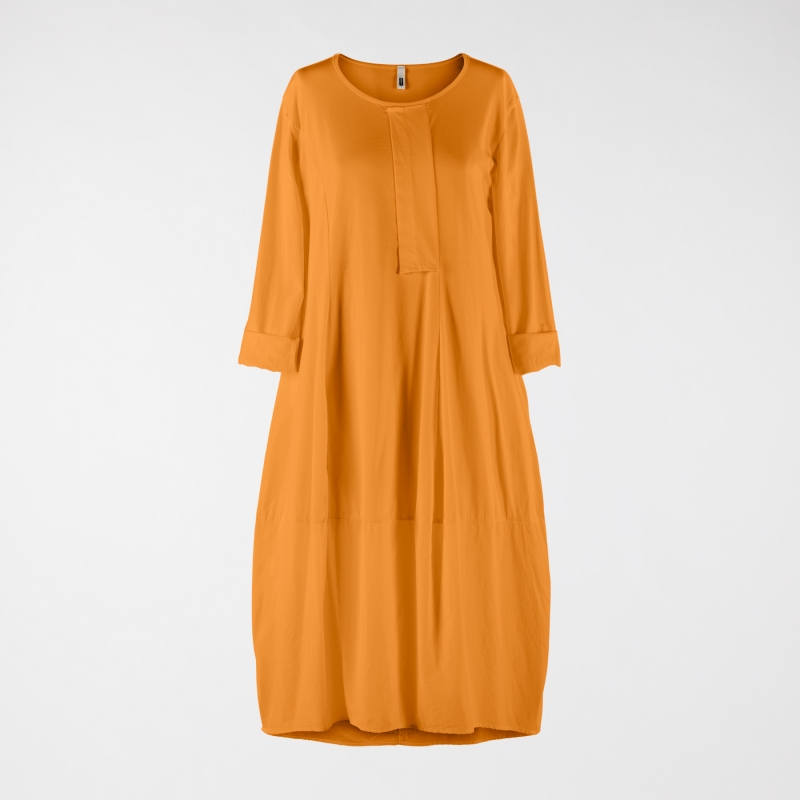 MIDI DRESS WITH PLEATED DETAIL