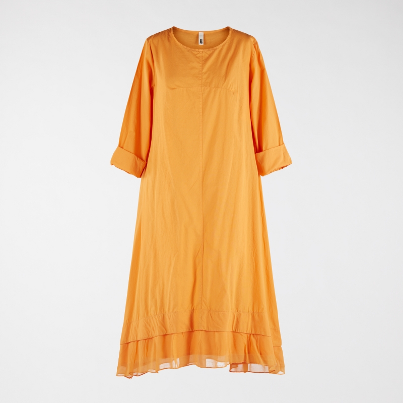 DRESS WITH GEORGETTE FLOUNCE
