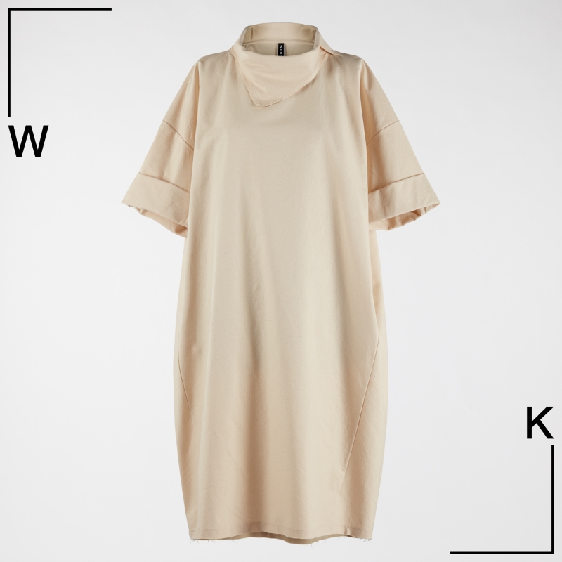 DRESS IN NATURAL COTTON FABRIC