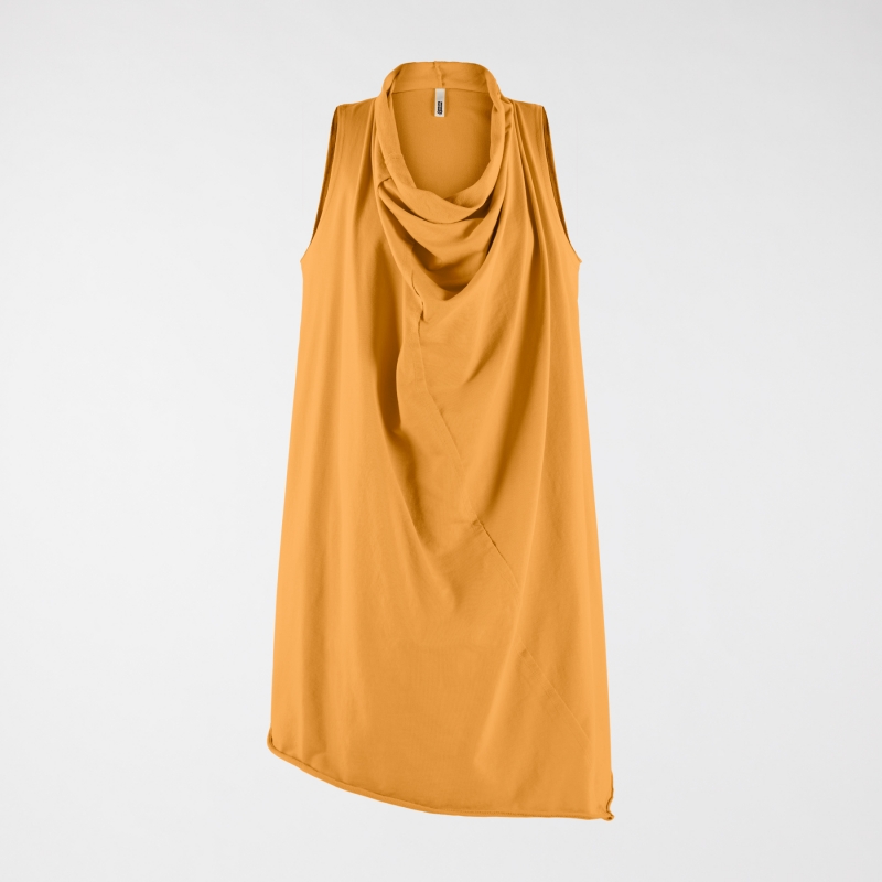 FLEECE DRESS WITH RING NECK
