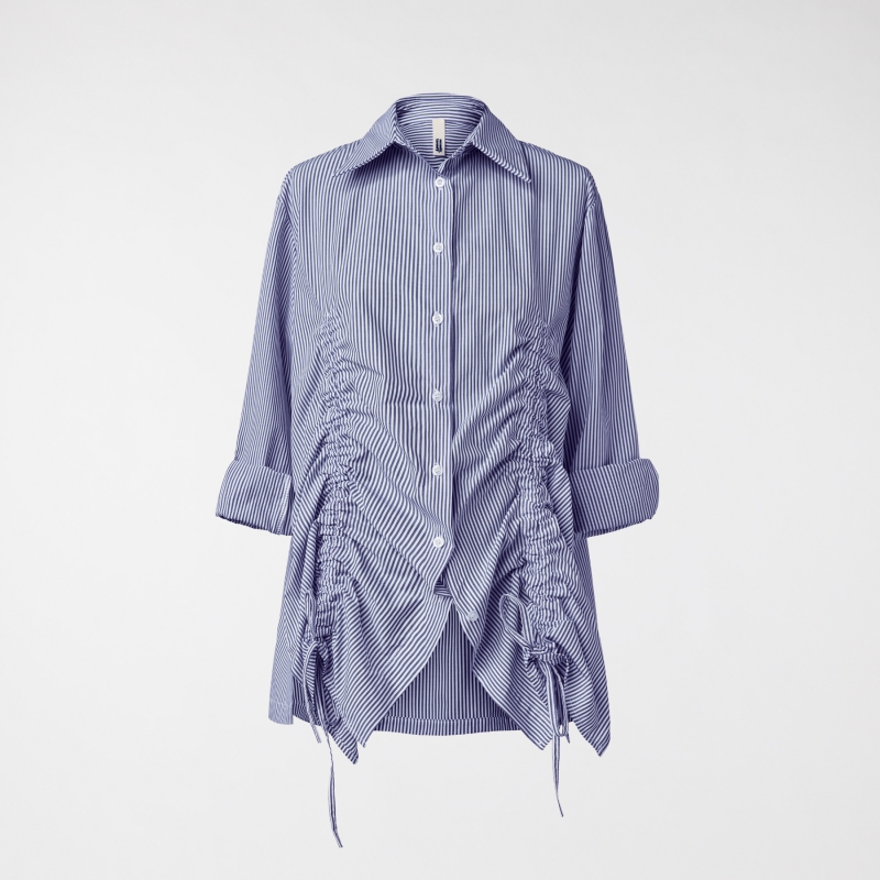 SHIRT WITH RUCHED DETAILS
