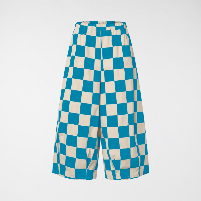 LOOSE CHECKERED TROUSERS