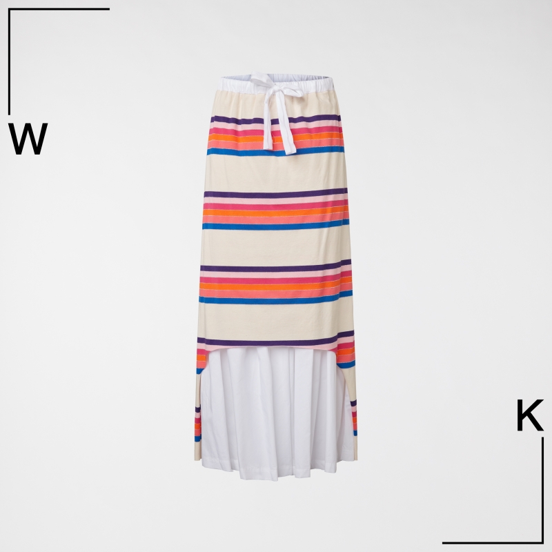 LONG DOUBLE-LAYER SKIRT