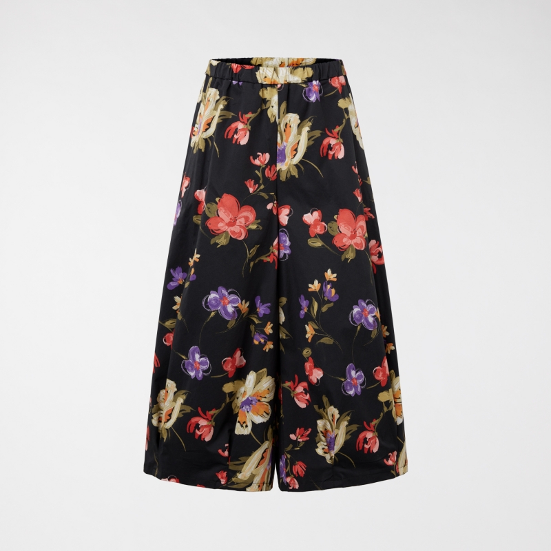 COTTON TROUSERS IN FLORAL...