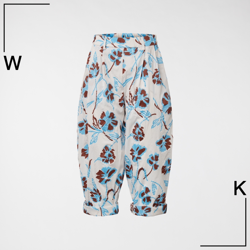 FLOWER BAGGY TROUSERS