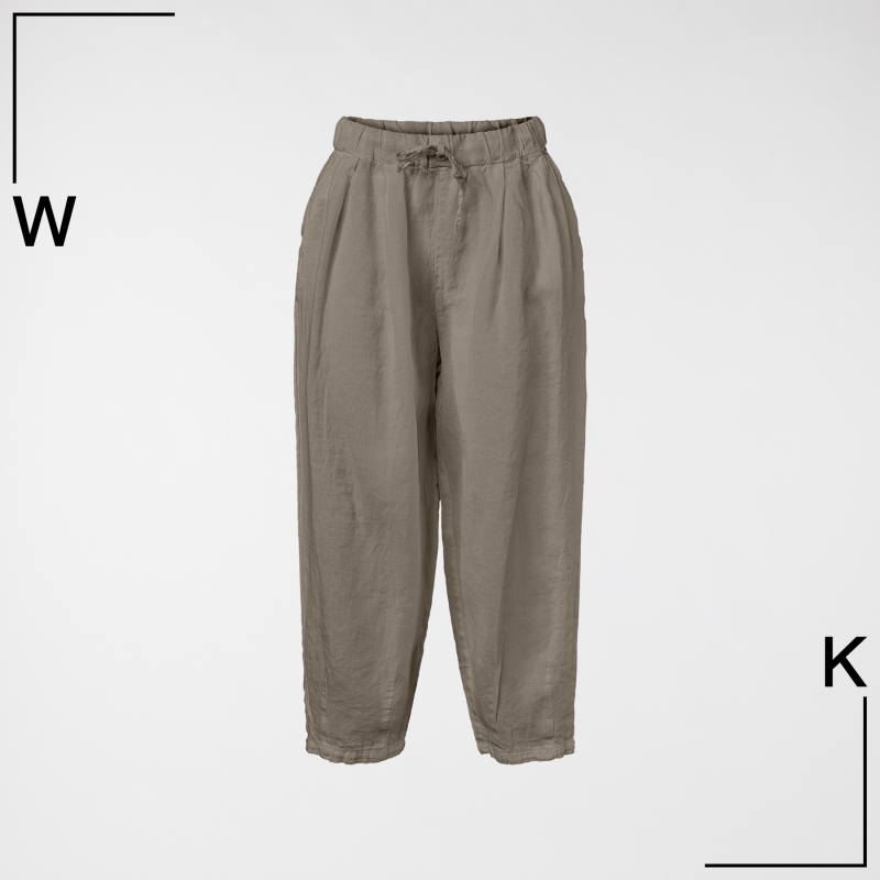 LINEN BAGGY TROUSERS