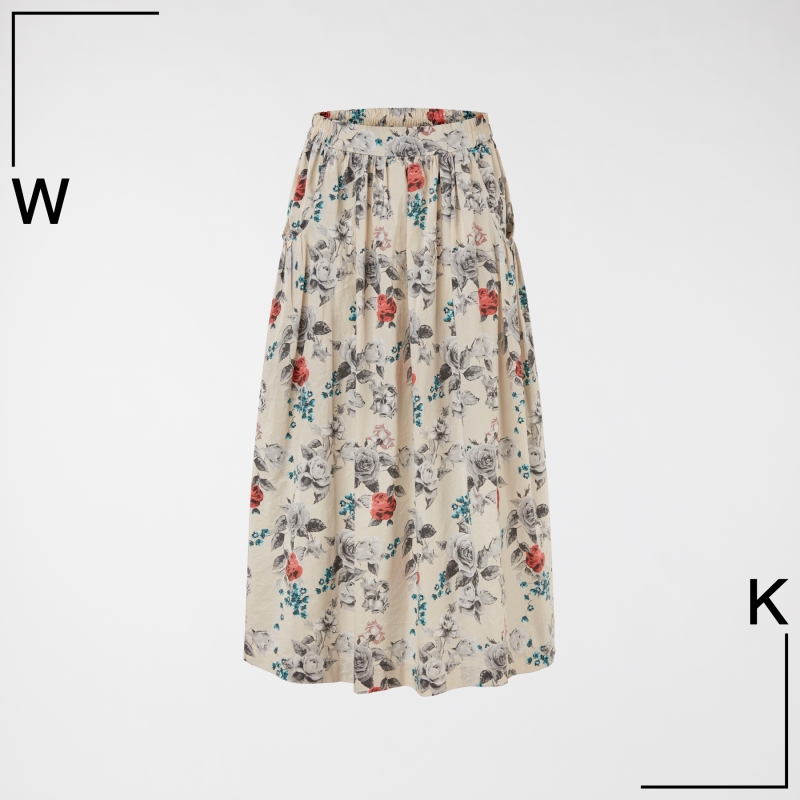 LONG SKIRT WITH FLOWERS