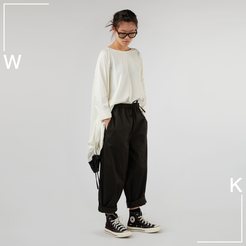 COTTON BAGGY TROUSERS