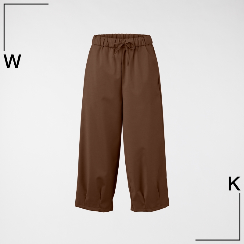 WOOL BLEND TROUSERS WITH...