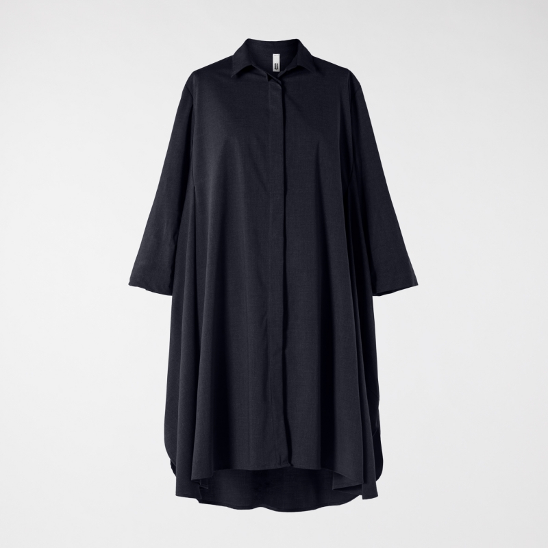 CHEMISIER WITH LAPEL COLLAR