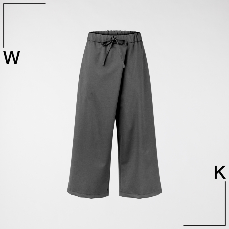 TROUSERS WITH FRONT PLEAT