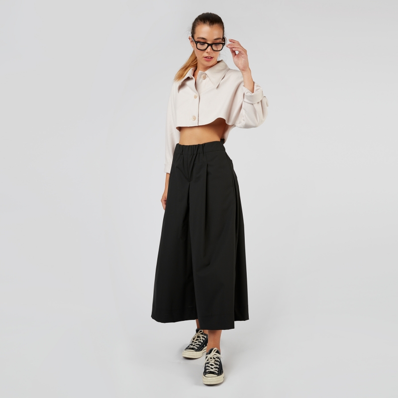 PALAZZO TROUSERS WITH FRONT...