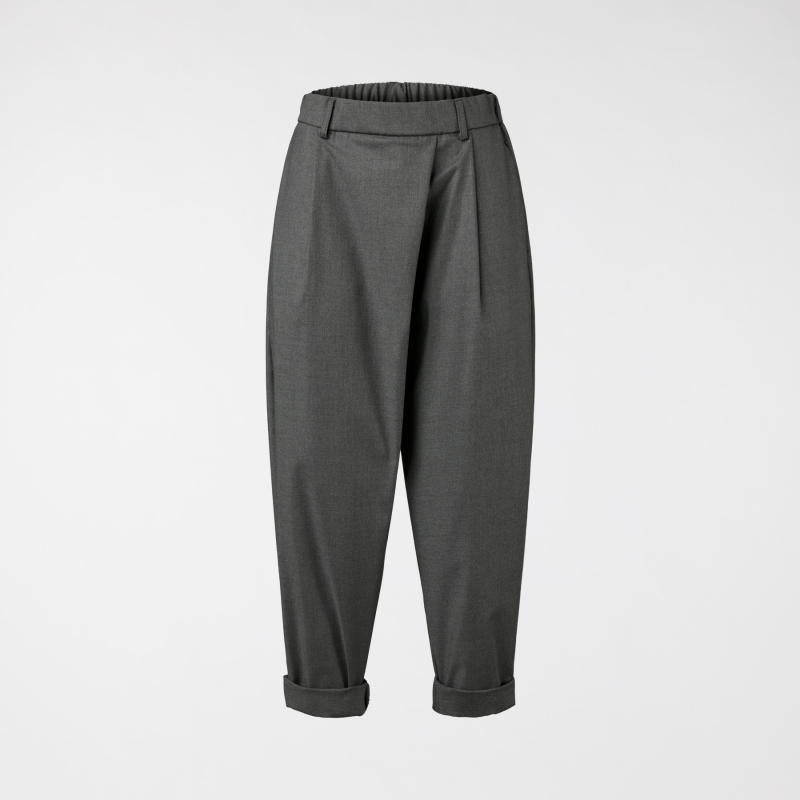 VISCOSE BLEND PANTS WITH...
