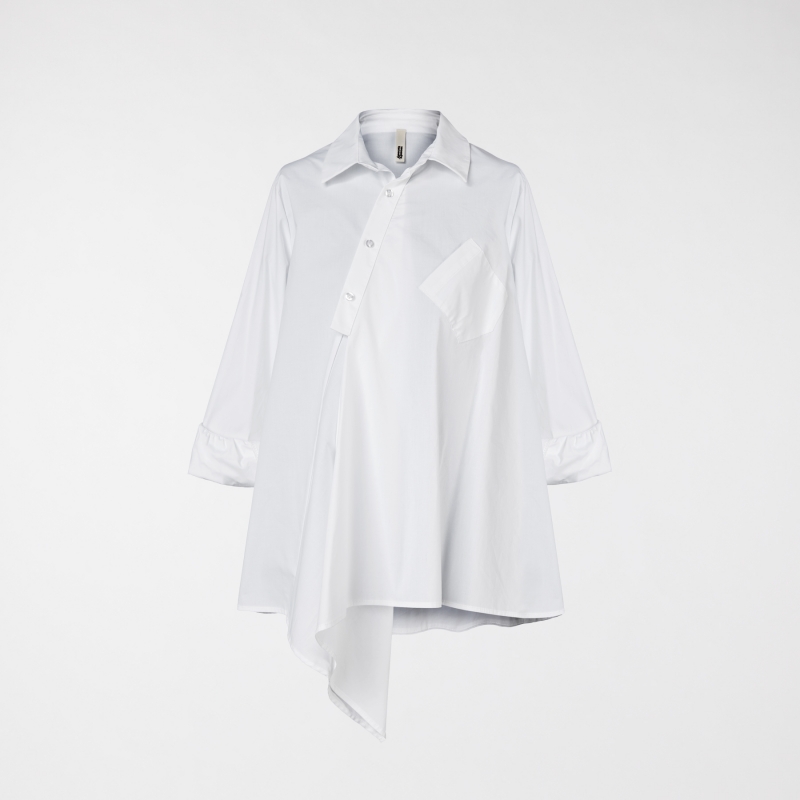 CAMICIA ASIMMETRICA CON TASCA