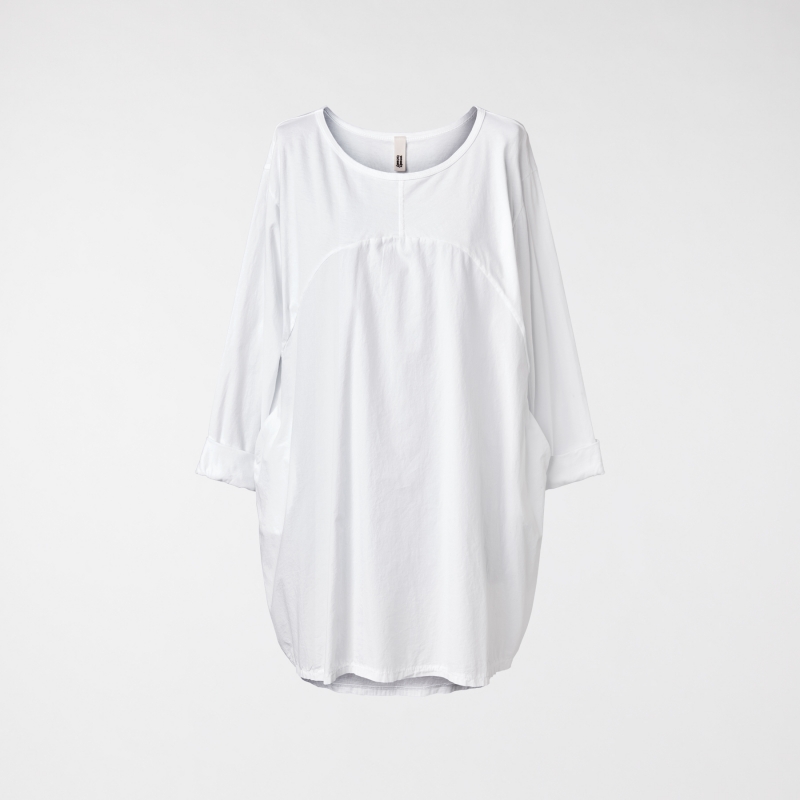 LONG T-SHIRT WITH OVAL CUT