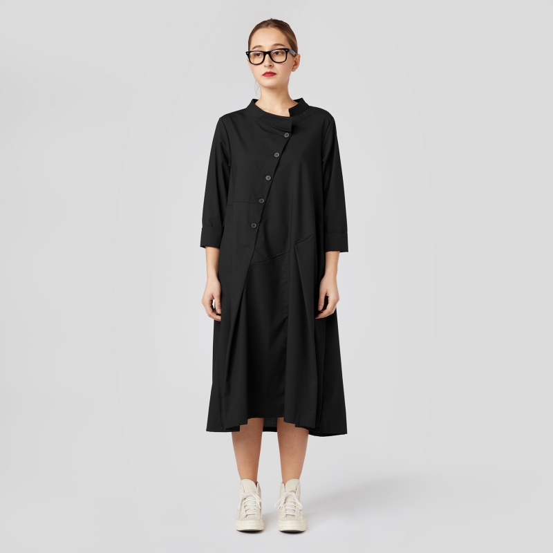 DRESS WITH ASYMMETRICAL...