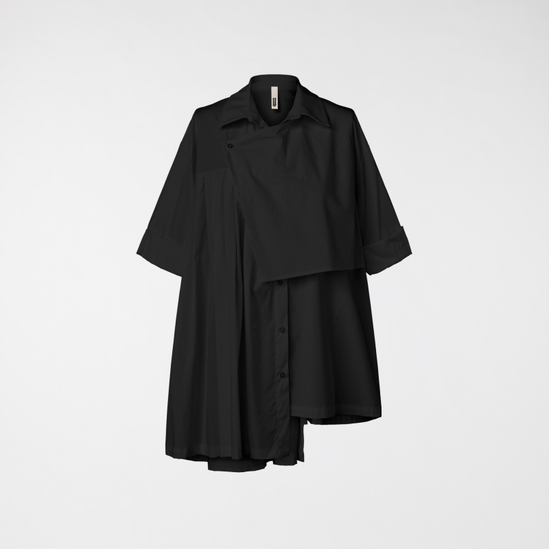 SHIRT WITH PANEL IN POPLIN...