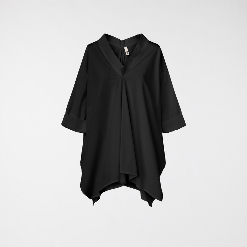 BLUSA EFFETTO VOLANT IN...