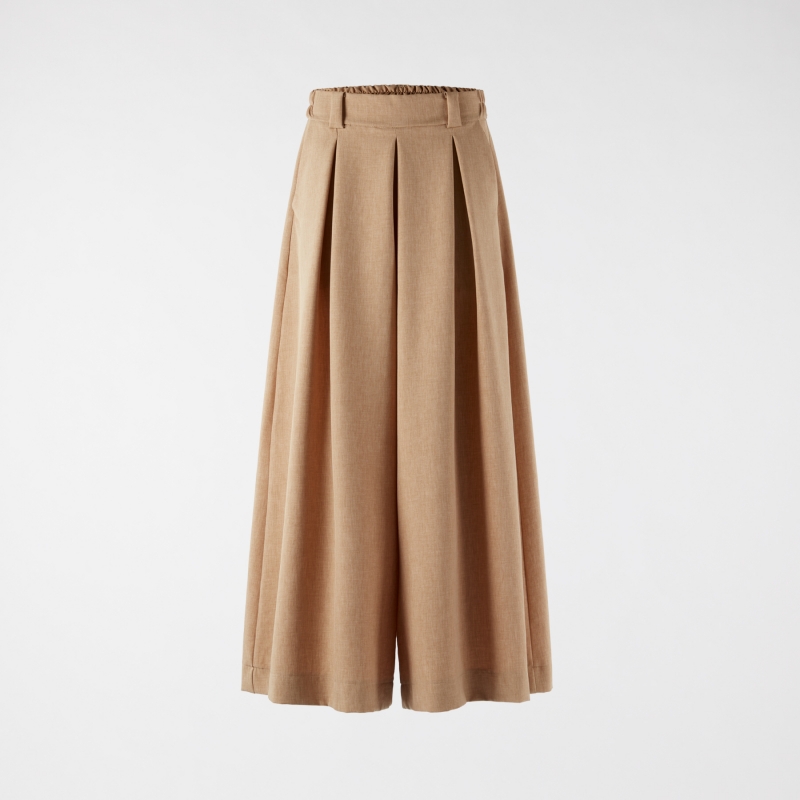 PALAZZO TROUSERS WITH PLEATS