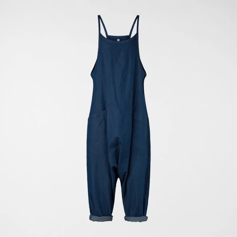 SALOPETTE AMPIA IN DENIM...