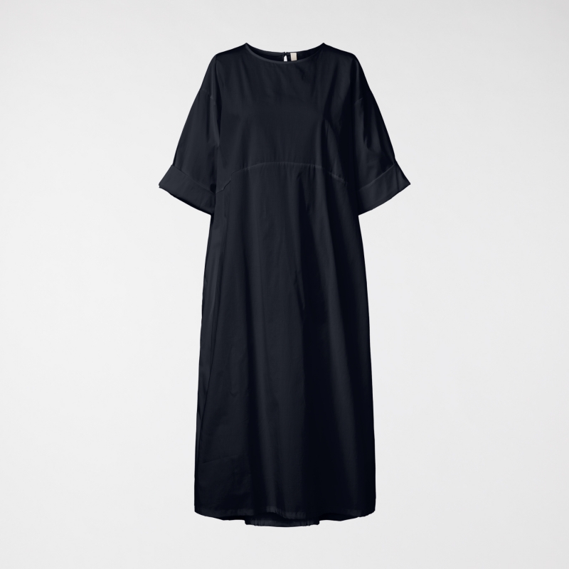 COTTON DRESS WITH PLEAT ON...