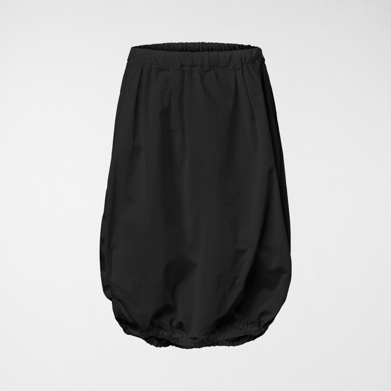 BALLOON SKIRT IN COTTON FABRIC