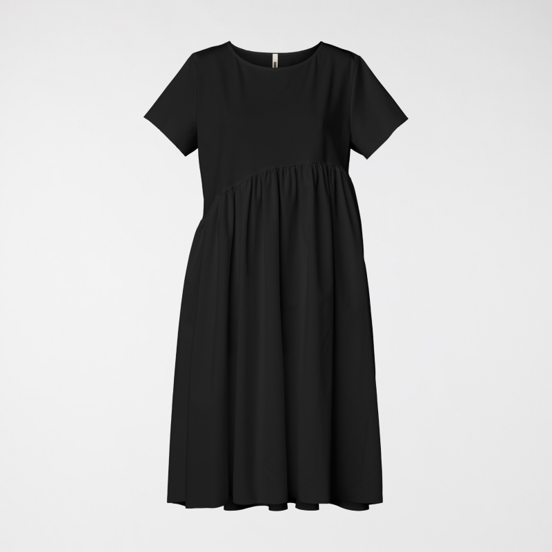 DRESS WITH PLEATS IN PUNTO...