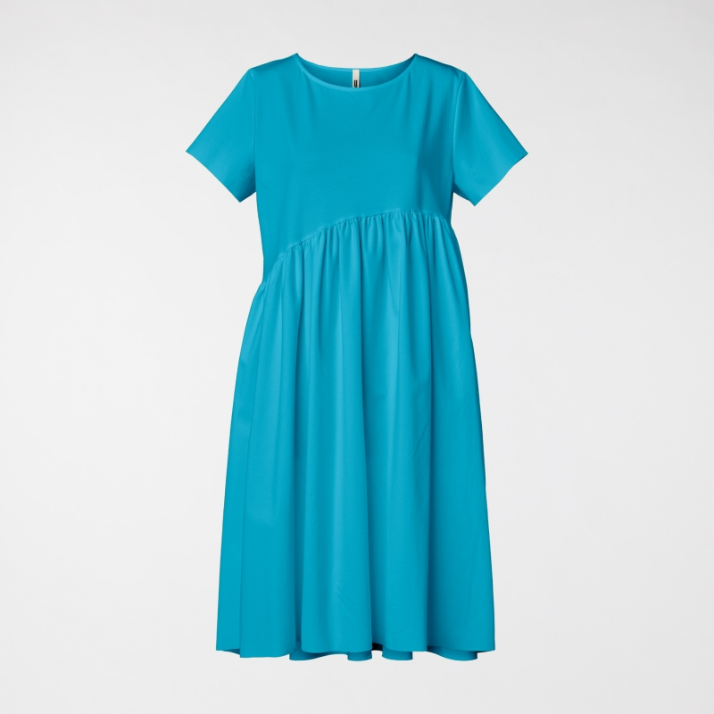 DRESS WITH PLEATS IN PUNTO...