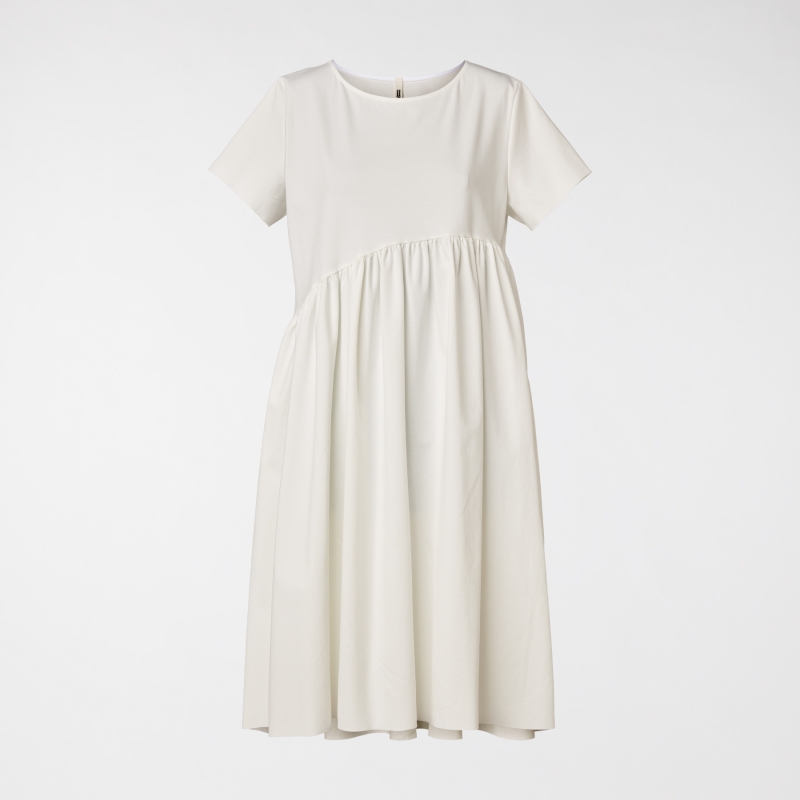 DRESS WITH PLEATS IN PUNTO...