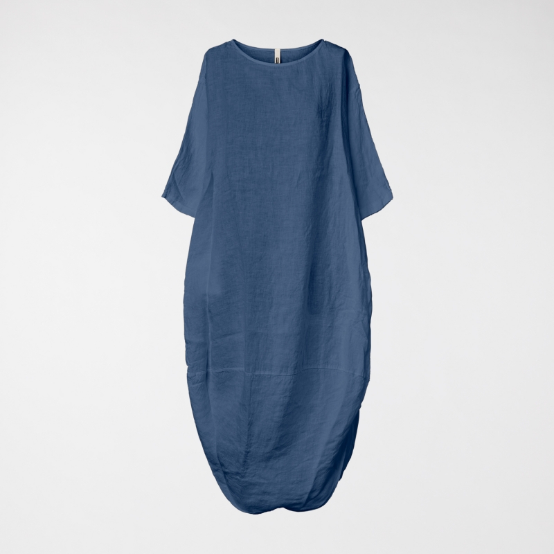MAXI DRESS IN LINEN FABRIC