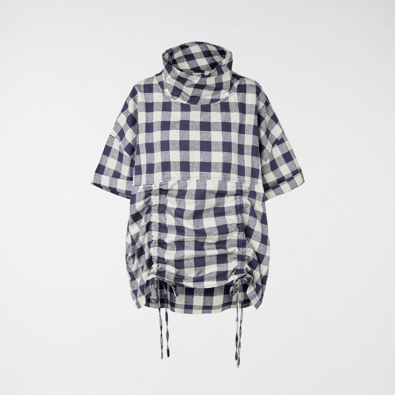 CHECKED BLOUSE WITH...