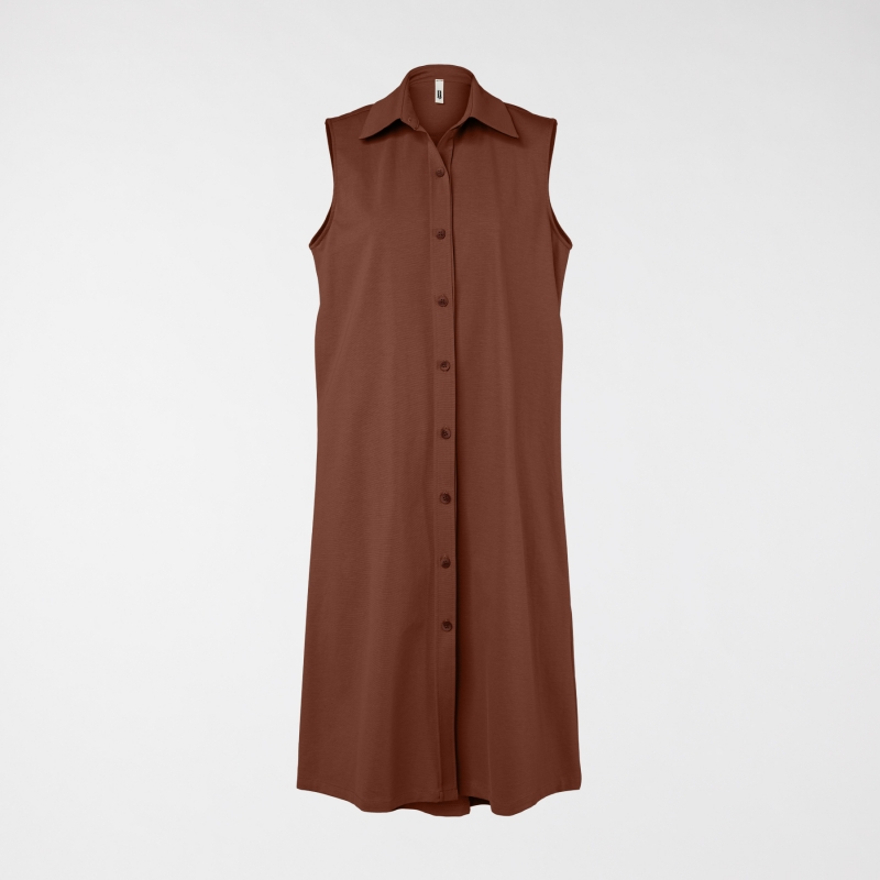 GILET/DRESS WITH POINTED...