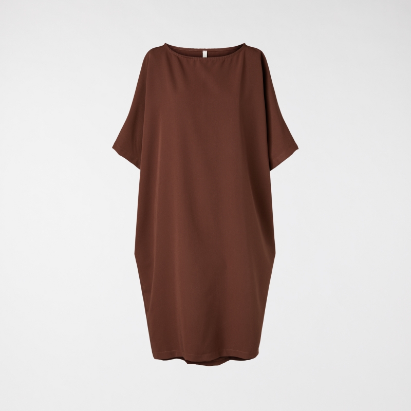 BASIC DRESS IN LOOSE FABRIC