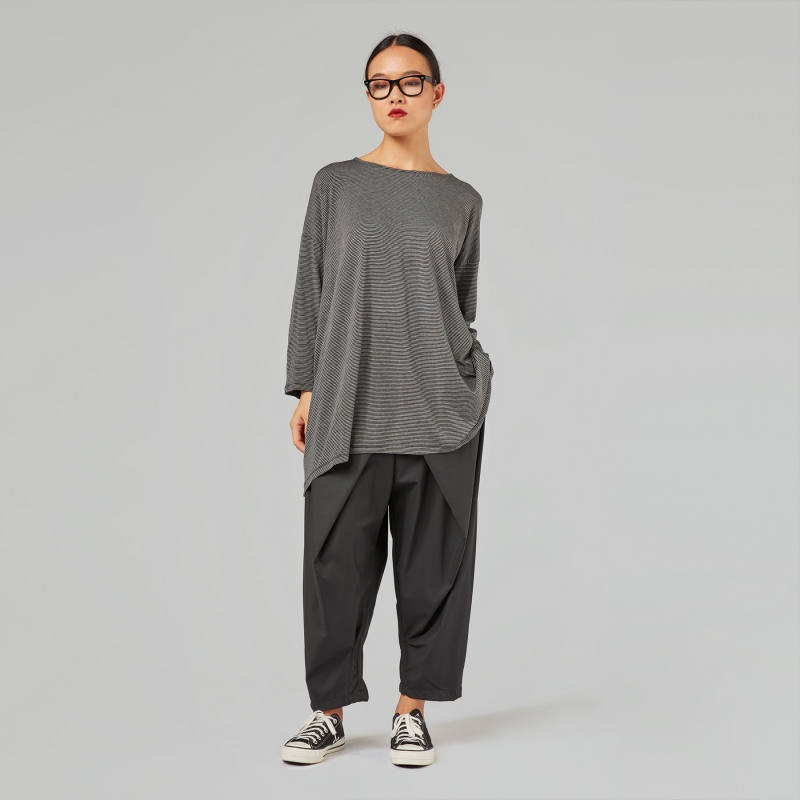 OVERSIZE T-SHIRT IN STRIPED...