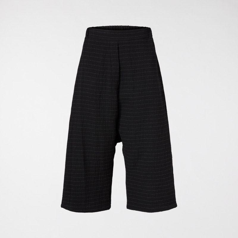 GAUZED PINSTRIPED TROUSERS