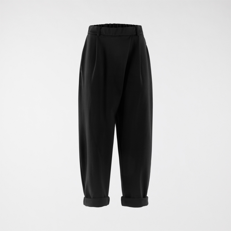 PANTALONI BAGGY CON PIEGHE...