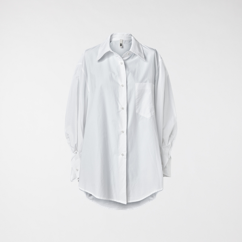 SHIRT WITH FOLDED DETAIL ON...
