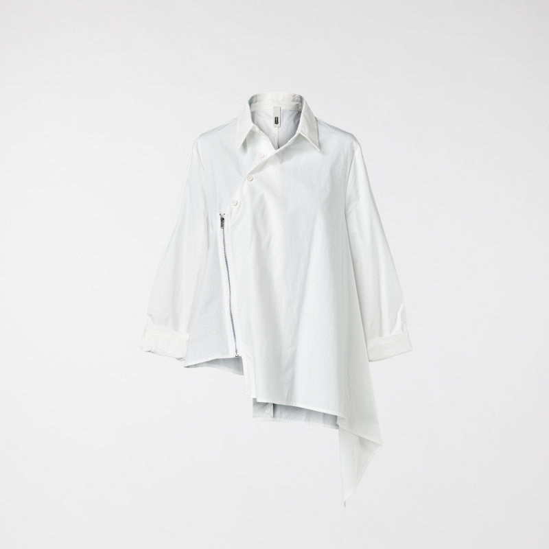 ASYMMETRIC SHIRT WITH ZIP