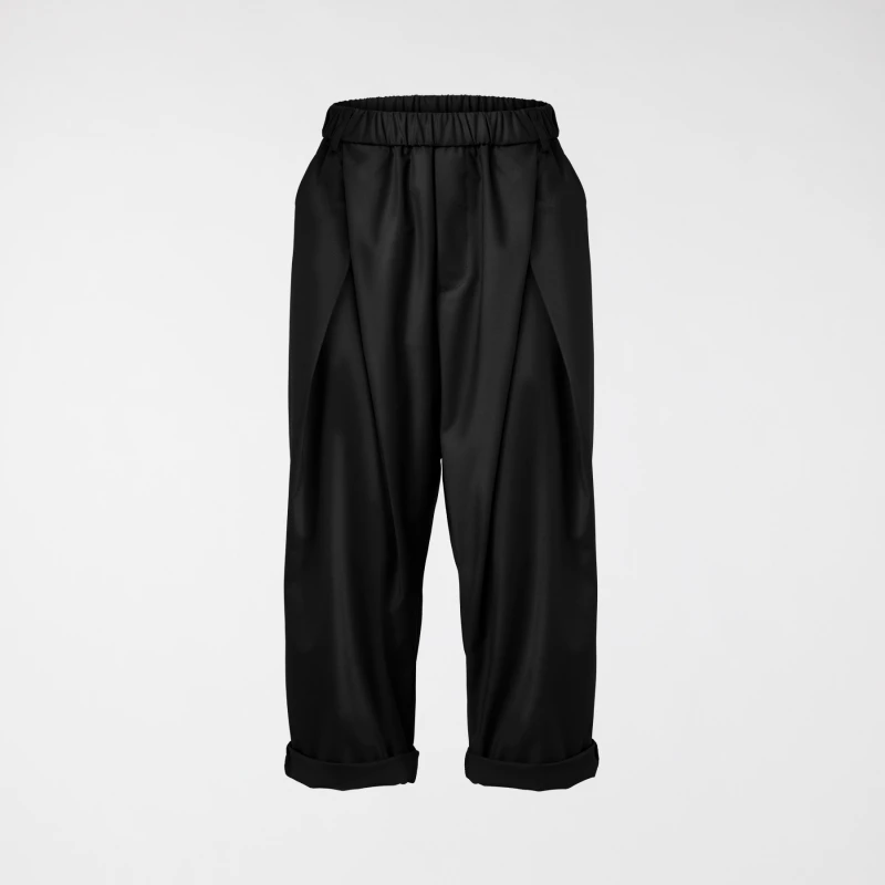 BARREL TROUSERS WITH...