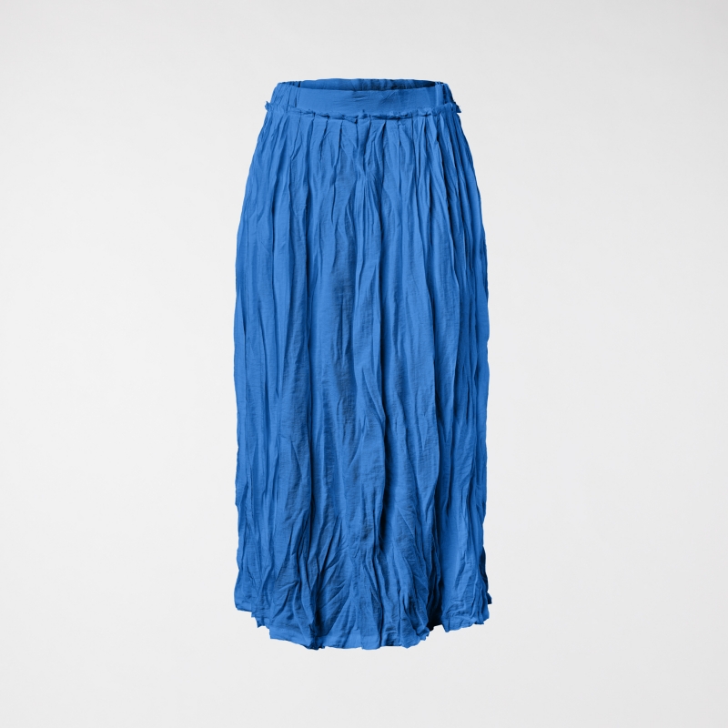 WRINKLED SKIRT IN VISCOSE...