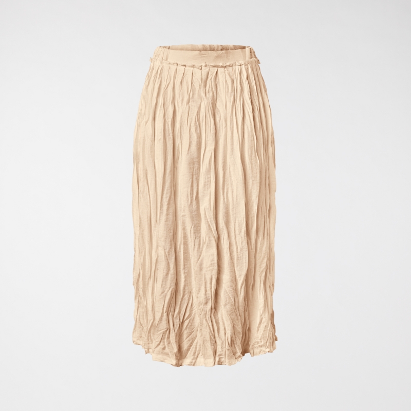 WRINKLED SKIRT IN VISCOSE...