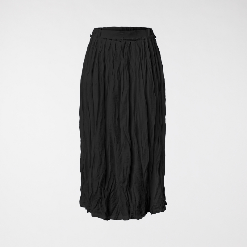 WRINKLED SKIRT IN VISCOSE...