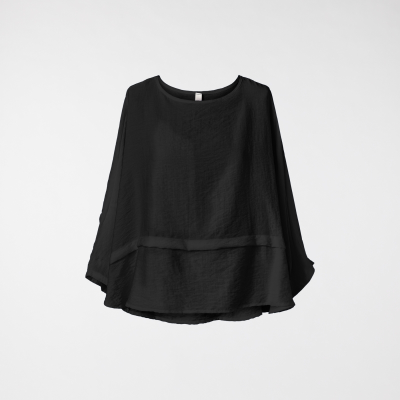 BLOUSE WITH PLEAT IN...