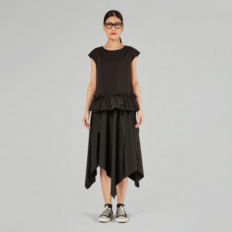 POINTED SKIRT WITH...