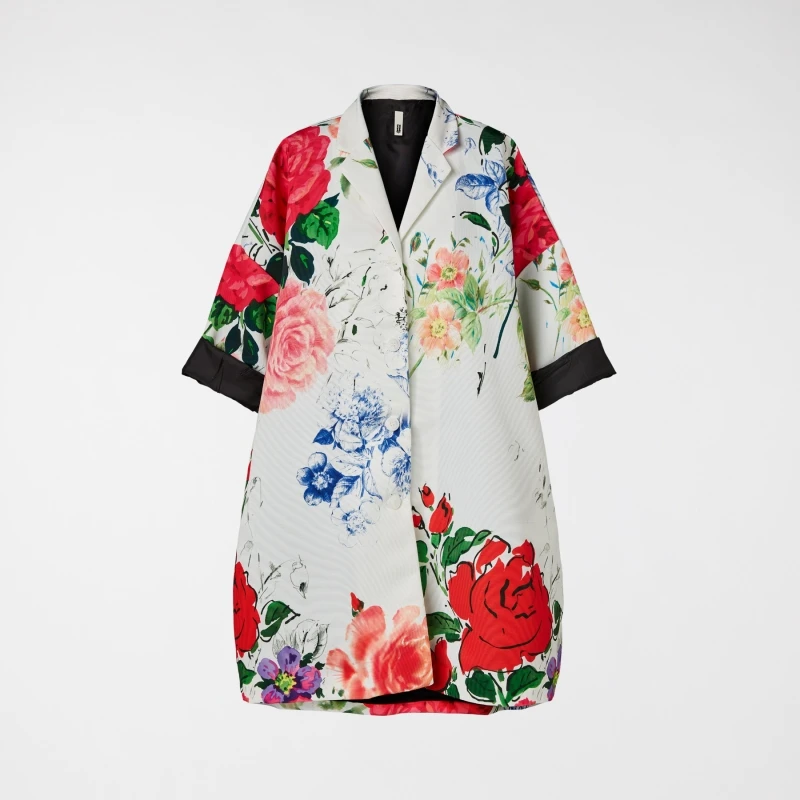 GIACCA KIMONO CON FIORI...