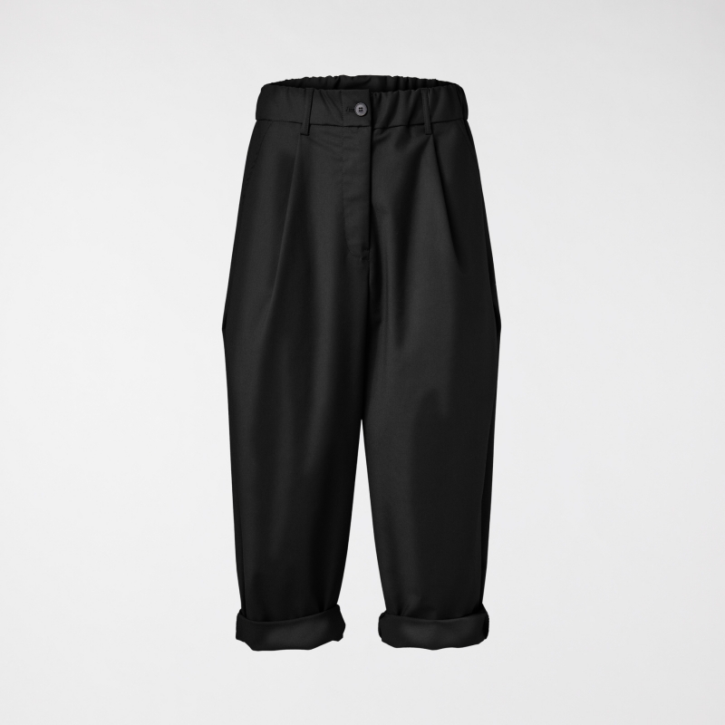 BAGGY TROUSERS WITH BUTTON