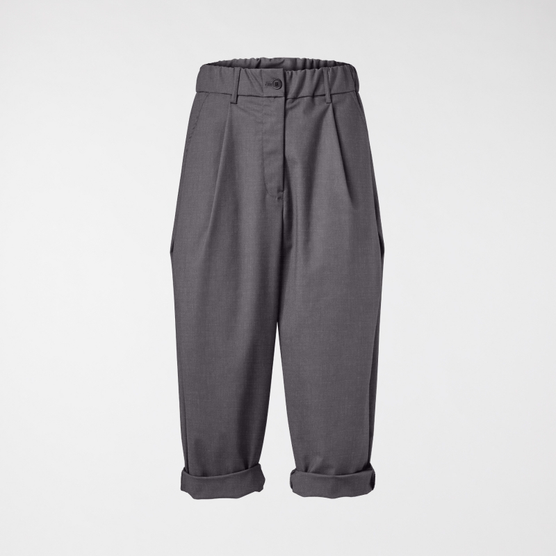 BAGGY TROUSERS WITH BUTTON