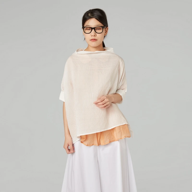 SQUARED BLOUSE IN VISCOSE...